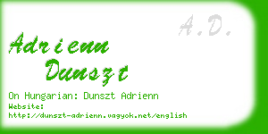 adrienn dunszt business card